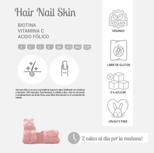 Biotin+ Gummies (Hair, Nail & Skin)