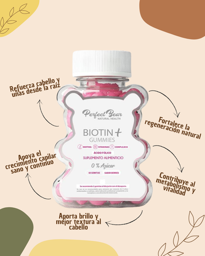 Biotin+ Gummies (Hair, Nail & Skin)