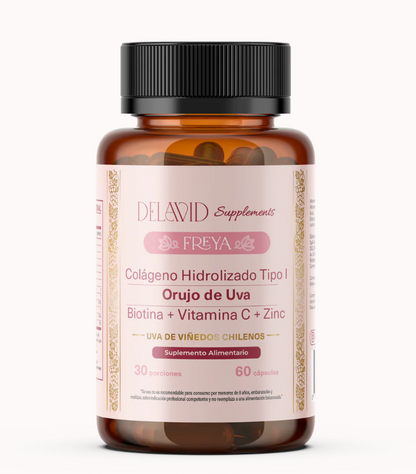 COLÁGENO FREYA + BIOTINA + VITAMINA C + ZINC