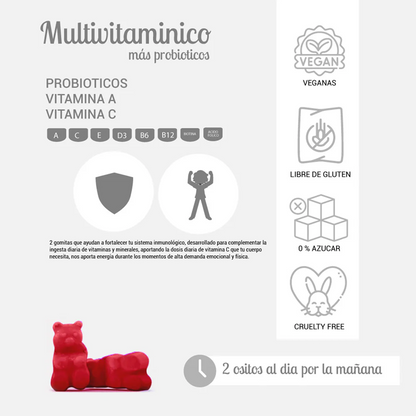 MULTIVITAMÍNICO + PROBIÓTICOS GUMMIES PERFECT BEAR